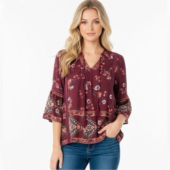 Knox Rose floral top size small - Picture 1 of 7